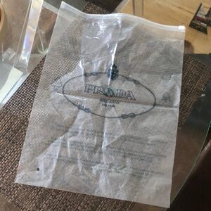 Prada Clear Plastic Dust Bag